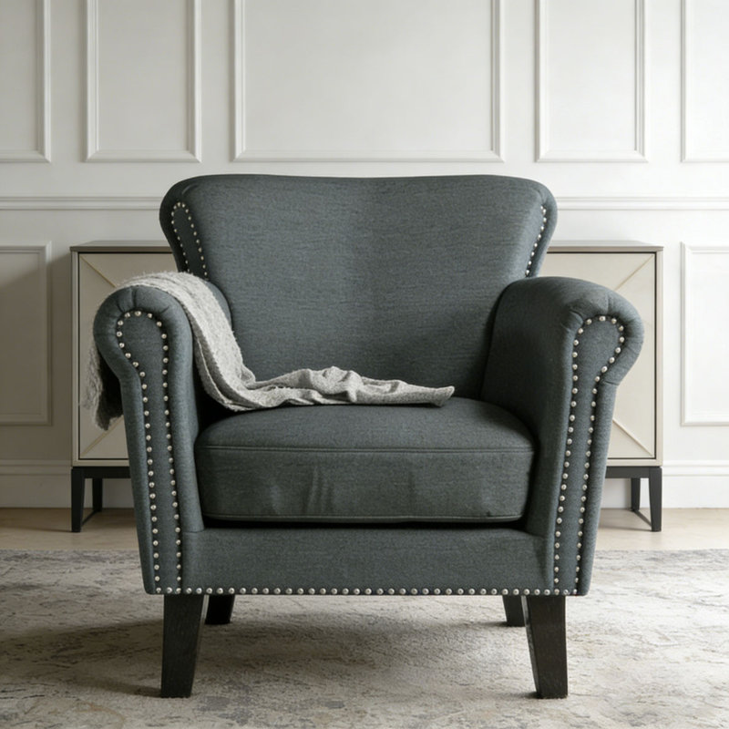 CHAISE CLUB, Blue+Grey