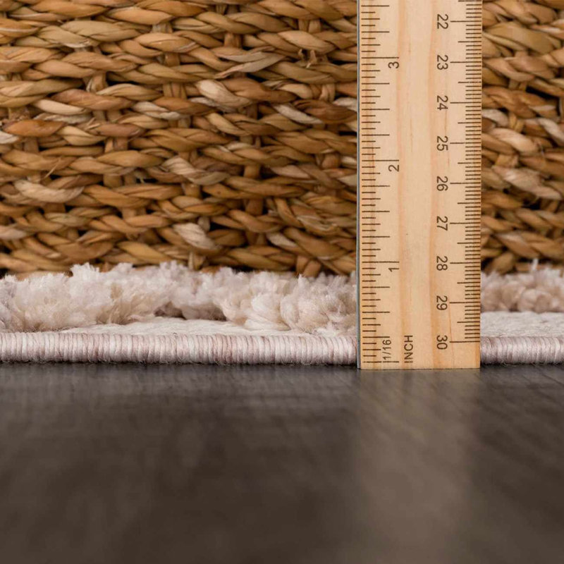 Tapis beige Malili, Rectangle 2 pi 7 po x 4 pi