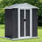 Outdoor Storage Garden Bike Shed Apex Roof With Aluminum Alloy Frame And Sliding Door-113717664-123029414