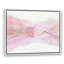 Soothing Pink - Floater Frame Print on Canvas