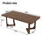 71 Inch Solid Wood Dining Table For 4-8 People, Farmhouse Rustic Real Wood Kitchen Rectangular Dinner Table For Dining Room,Home Office-1227499199