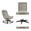Chaise d'appoint pivotante Khalial-718285492