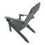 Chaise Adirondack d'extérieur ou d'intérieur en bois, pliable, gris
