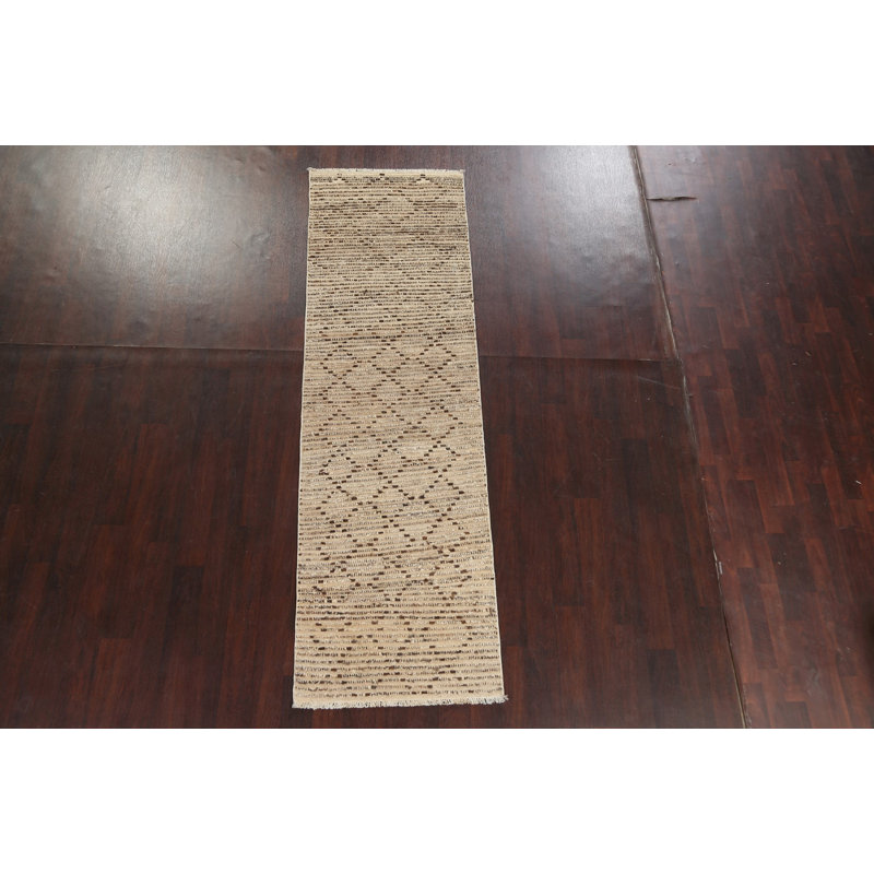 Tapis de couloir oriental en laine Gabbeh Kashkoli