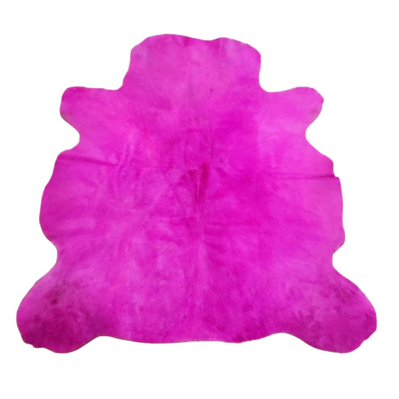 Tapis 100% cuir de vache teint haut de gamme de qualité supérieure fabriqué à la main authentique