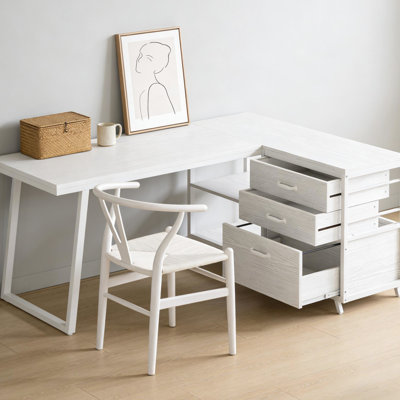 L-Shaped Drafting Table