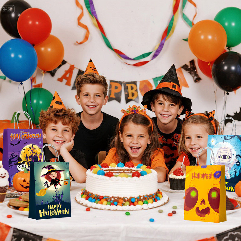 Halloween Party Supplies, 24pcs Halloween Paper Bags