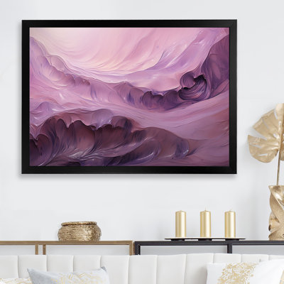 «Tuba Terrain Mountainous Mauve VI», reproduction sur toile