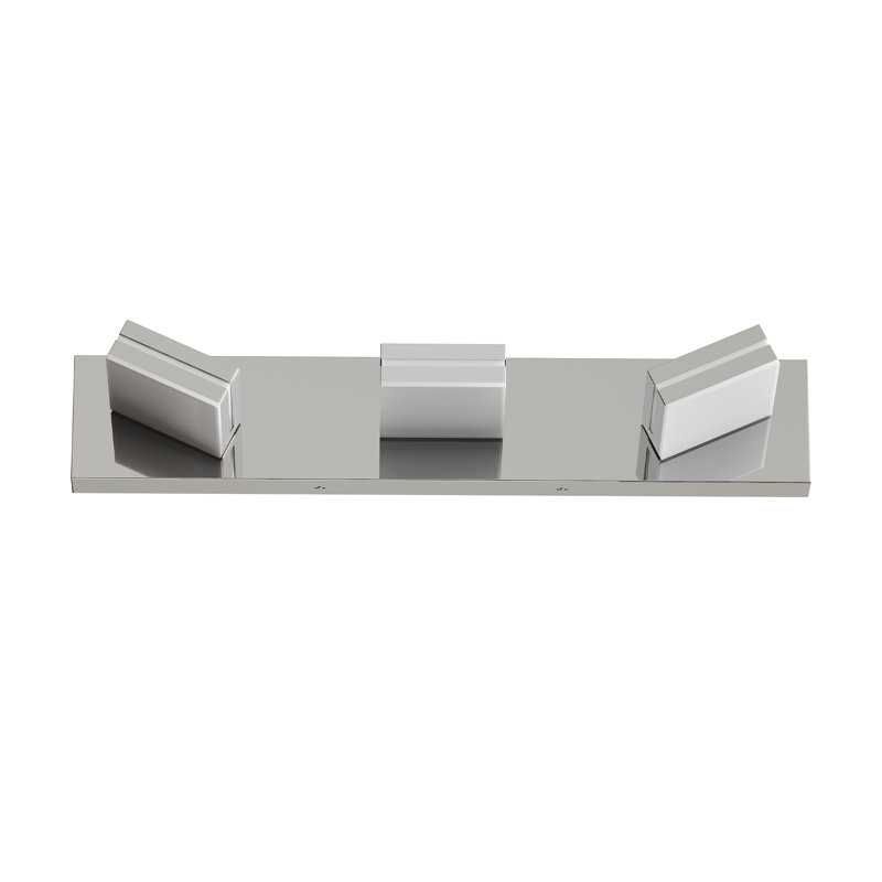 Applique murale 3 lumières pour meuble-lavabo moderne à DEL en chrome