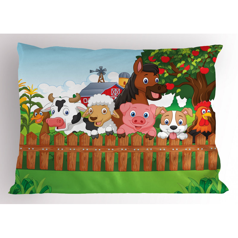 Cow Polyester Sham Set, Twin