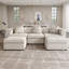 Canapé modulaire surdimensionné en velours Sadettin-124594635