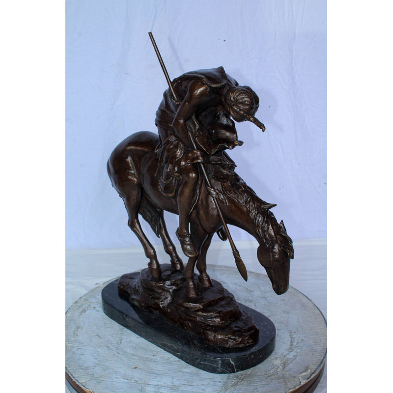 Répliques de la statue de Guerrier américain End of the Trail Remington 20 po x 8 po x H 25 po