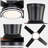 44-inch Smart Black Flush Mount Ceiling Fan with Light, Remote & APP Control,  DC Motor, Quiet reversible 6-Speed Fan for Bedroom Living Room-2029878160