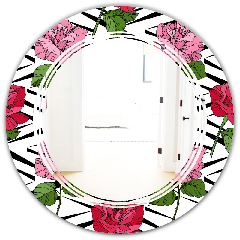 Miroir mural Roses Triple C Cottage Americana, H 31,5 po x l po