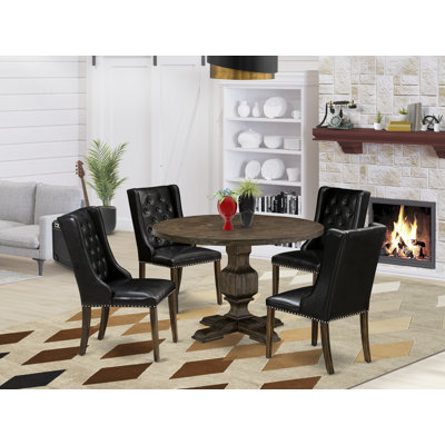 Acacia Solid Wood Dining Set