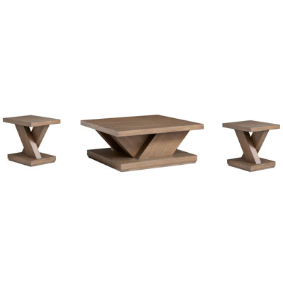 Square Cocktail Table With 2 End Table