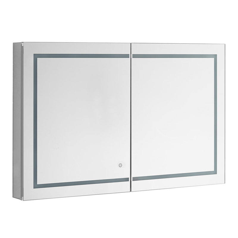 Armoire à pharmacie avec désembueur à DEL, gradateur, miroir grossissant 3X à DEL Donnie, l 40 po x H 36 po x P 5 po