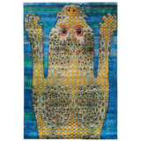 Multicolored Alchemy Contemporary Silk Rug - 5'11" x 8'10"