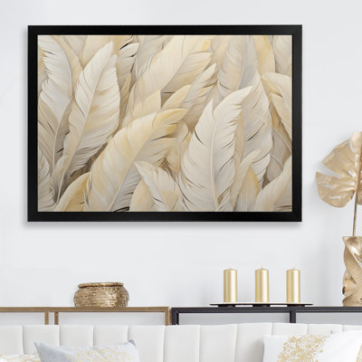 Feathery Plumes IV - Feathers Wall Art Living Room