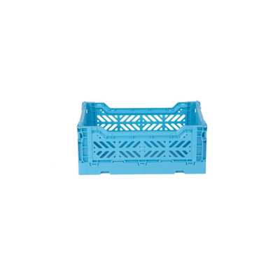 Foldable Plastic Crate, Collapsible Storage Bin to Organize Your Rooms, Collapsible Utility Crate