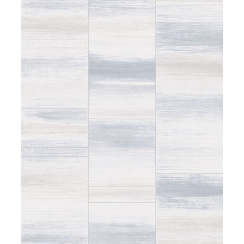 Special FX Glitter Block Design 33' L x 21" W Wallpaper Roll, Silver/Gray/Blue