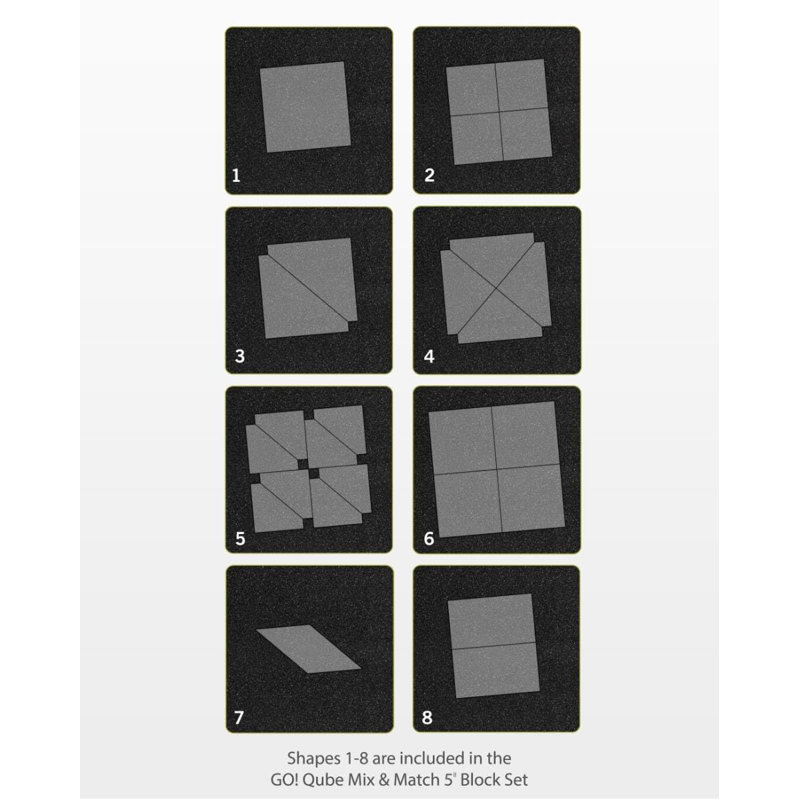 Accuquilt GO! Qube Mix & Match 5 Block