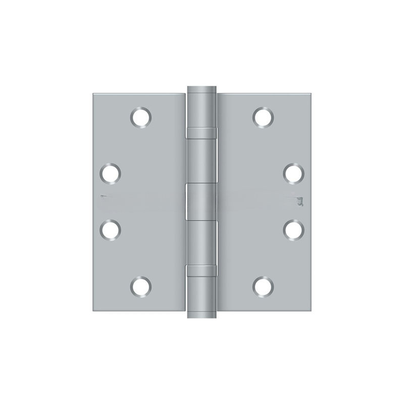 102'' x 102'' Steel Butt Bearing Hinge, Brushed Chrome