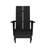 Balasi Indoor/Outdoor Modern 2-Slat Adirondack Style Chair and Footrest-1213503326