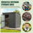 5 ft. W x 3 ft. D Metal Shed with Lockable Doors and Air Vents