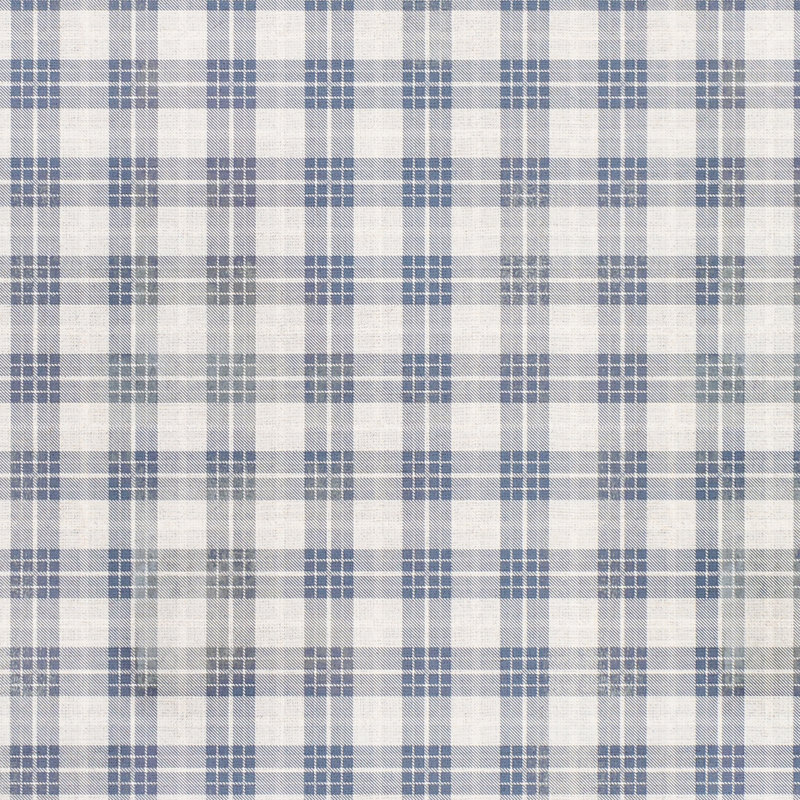 Bharat Vinyl Plaid Indoor Rug, Rectangle 6'6" x 8'2"