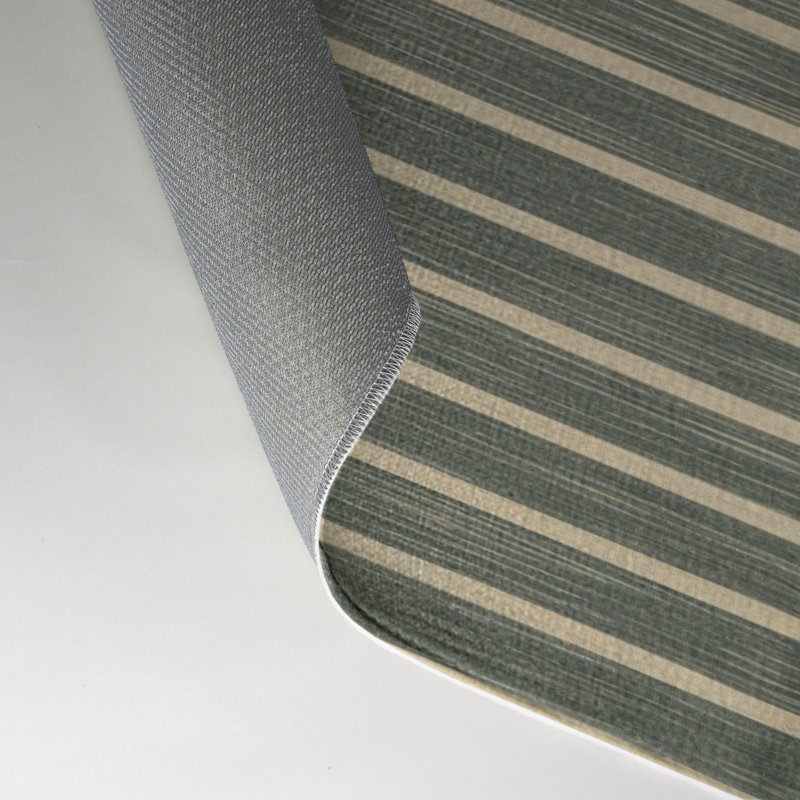 Tapis intérieur / extérieur brun HorizontalStripes, Rectangle 9 pi x 12 pi