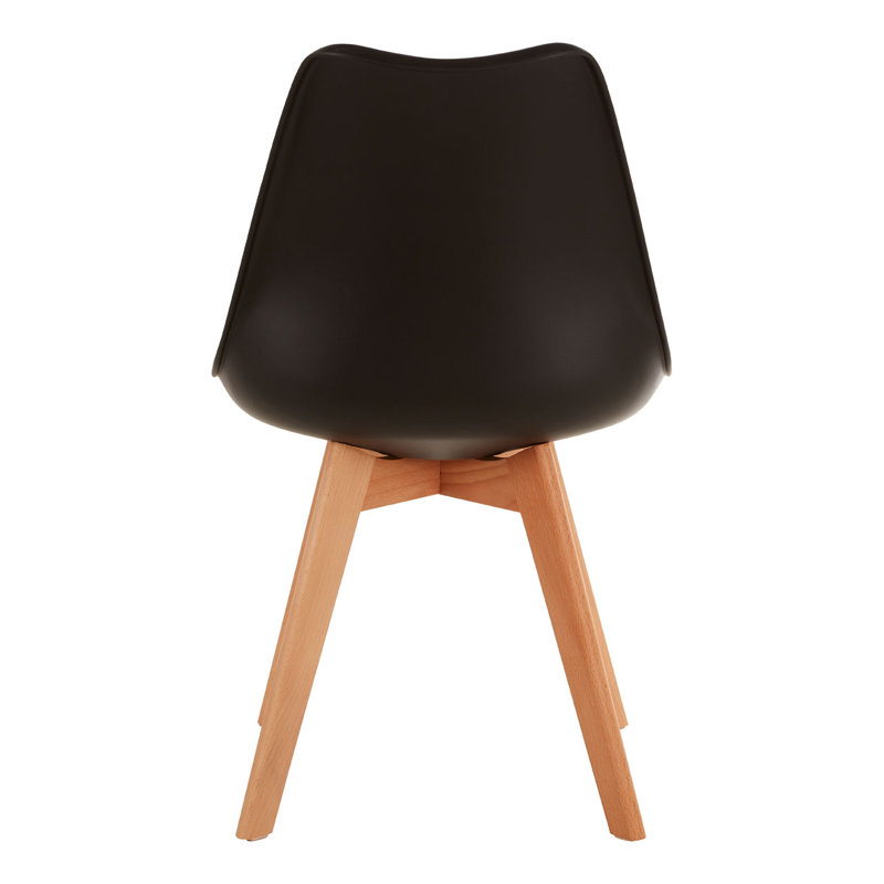 Atkins 45cm H Upholstered Side Chair in Black