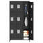 9 Door Metal Storage Locker, 3-Tier Employee Lockable Cabinet with Hooks & Ventilation Holes, 183cm Tall  Storage Unit for Gym, Office, School, Garage, Staff Changing Room-242549908