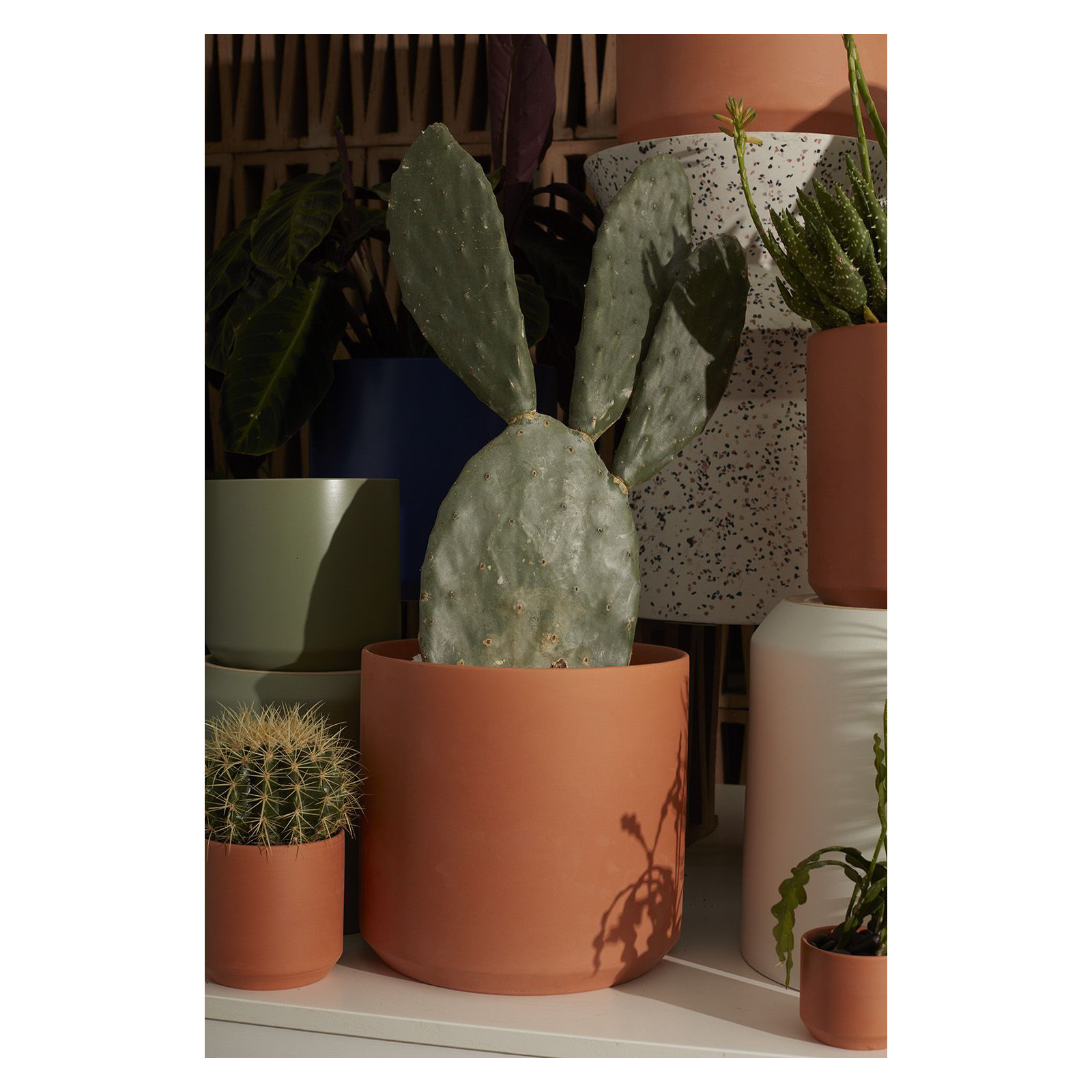 Parsons Handmade Ceramic Pot Planter, 10" H x 10.75" W x 10.75" D, Terracotta