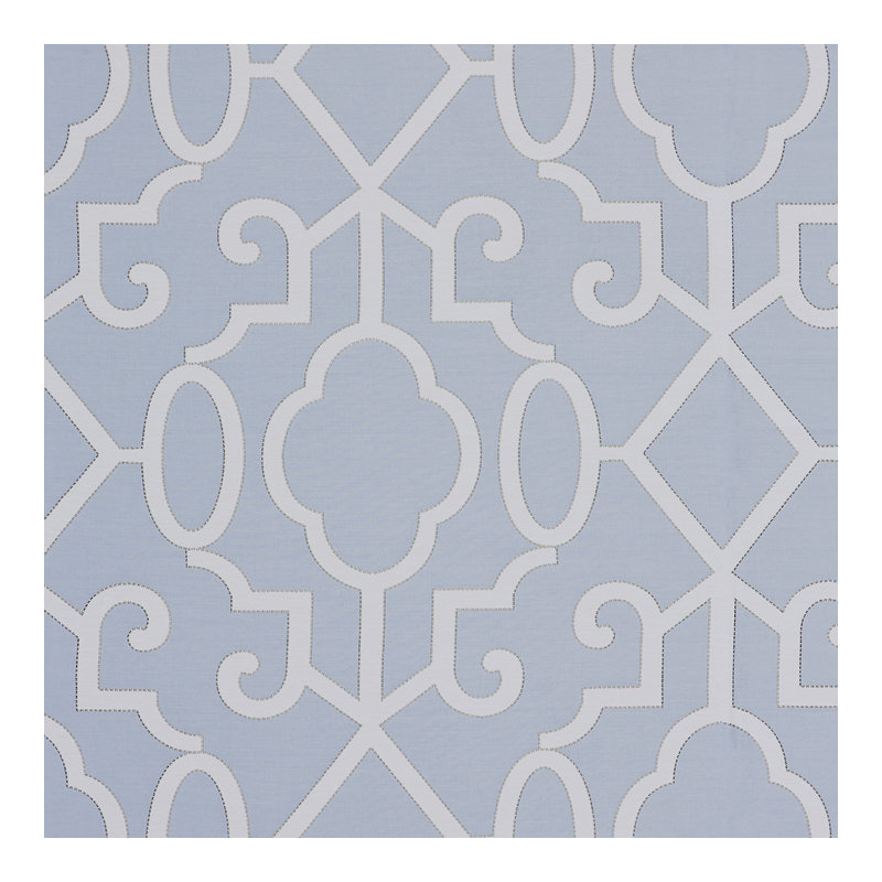 Oriana Ming Fretwork Fabric, Cloud