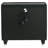 Schum 2-Drawer LED Nightstand With USB Black