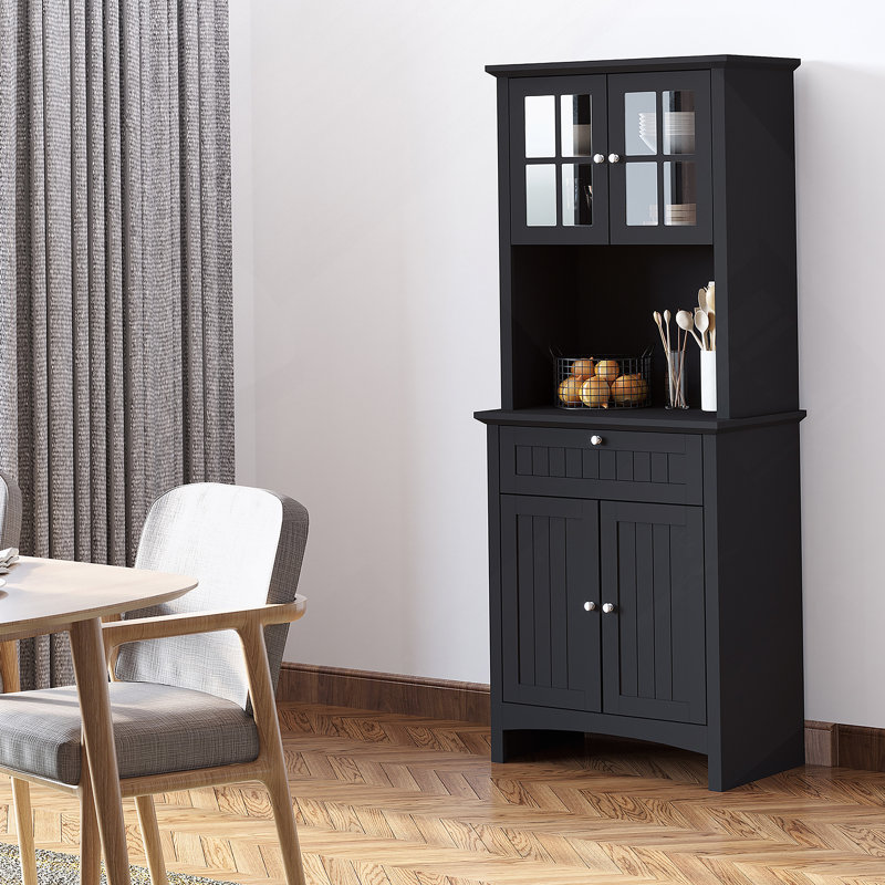 Garde-manger avec tablettes, portes et tiroirs