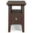 Acadian Solid Wood Transitional Narrow Side Table with Drawer and Open Shelf-1591774249