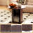 Wooden Round Coffee Table With Hidden Storage, Circle Farmhouse Side Table With Sliding Door-114195353