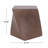 Charming Lightweight Concrete End Table With Abstract Twisted Cube Design