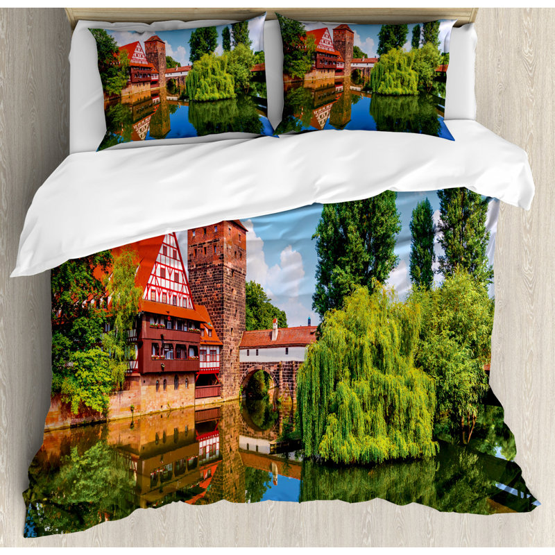 Landscape Modern & Contemporary Polyester Mixed Duvet Cover