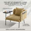 Chaise de loisir décorative avec petite table et coussin de dossier-1121055300