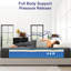 Grand matelas hybride 12 po - mousse viscoélastique respirante et ressorts ensachés individuels, soulagement de la pression, isolement du mouvement, moyen, matelas dans une boîte