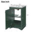 Meuble-lavabo avec porte en céramique 20 po, meuble-lavabo avec porte-2056062554