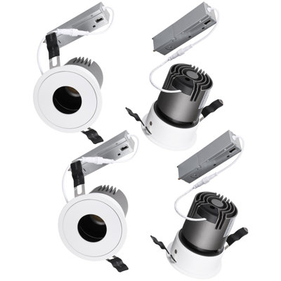 Éclairage encastré 3 "à DEL 5CCT, projecteur ultra-étroit 30 ° pour éclairage superposé, à intensité variable, antireflet