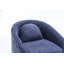 Ensemble de 1 fauteuil de salle à manger en chenille avec coussin de dossier et roulettes universelles-180367971