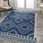 Amir Moroccan Beni Souk Navy/Ivory Rug-665936674