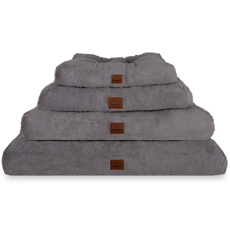 Jungolica Orthopedic Memory Foam Pet Bed, 100cm H x 70cm W x 10cm D, Dark Grey