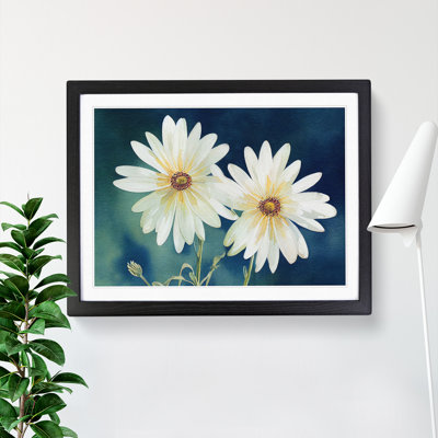 Astounding Watercolour Daisy Flowers - Single Picture Frame Print