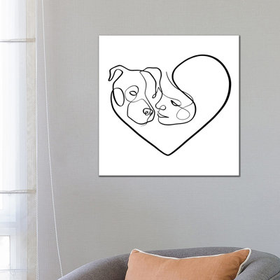 Inseparable 1 Piece Wrapped Canvas Wall Art